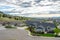 View from a hilltop in Liberty Lake, Washington of Spokane