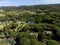 View on hilly Sancerre Chavignol appellation vineyards, Cher department, France, overlooking iver Loire valley, noted for its