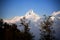 View of the Himalayan mountains see from Sarangkot