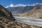 View of the Himalayas Dhaulagiri and the village of Jomsom