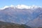 View of the Himalayas mountain range in the Langtang National Park