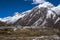 View of the Himalayas from the surrounding villages Machhermo