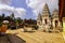 View of Hindu temple complex with many statues and prayer, Nusa Penida of, Indonesia