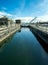 View of the Hiram M. Chittenden Locks, or Ballard Locks, a complex of locks at the west end of