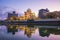 View of Hiroshima skyline with the atomic bomb dome