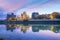 View of Hiroshima skyline with the atomic bomb dome