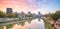 View of Hiroshima skyline with the atomic bomb dome