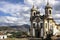 View of historic baroque church Igreja Sao Francisco de Assis, Ouro Preto, UNESCO World heritage site, Minas Gerais, Brazil