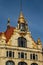 View from the historic building of the bank branch of the Commerzbank in Leipzig