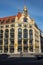 View from the historic building of the bank branch of the Commerzbank in Leipzig