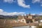 View of historic building roofs of Guadalupe, Spain