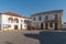 View of the historic building of the village of Belver, in the municipality of Gaviao, Portugal