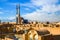 View of the historic centre of Yazd