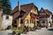 View of the historic houses of the town of Rothenburg ob der Tauber, Bavaria, Germany