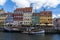 View of the historic Nyhavn quarter in downtown Copenhagen