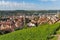 View of the historic old city center of Esslingen on the Neckar