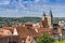 View of the historic old city center of Esslingen on the Neckar