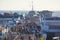 View of historic Santa Monica pier, with beach, amusement park, shops and restaurants, Los-Angeles, California, United States of