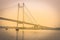 View of historic Second Howrah Bridge on Hooghly river Kolkata