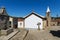 View of the historic village of Castelo Mendo, in Portugal, with houses and a church