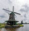 View of the historic windmills at Zaanse Schaans in North Holland