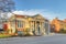 View of the historic Woodstock Public Library in Woodstock, Ontario, Canada