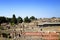 View of the historical antique ruin of the city Pompei