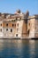 The view of historical buildings of Senglea with Sheer Bastion a