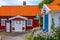 View of a historical street in Smogen, Sweden