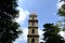 View of historical tophane Clock Tower in Bursa, Turkey