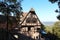 View on a historical truss house in dresden sachsen germany