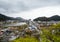 View of Hiwasa town and harbor from Yakuoji temple - Shikoku Island, Japan