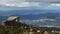 The view of Hobart in Tasmania from Mt Wellington