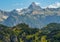 View from the Hochgrat mountain near Oberstaufen