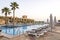 View of Holiday Inn Resort Dead Sea pool, Jordan