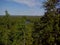 View of the Holy Ascension monastery of the Solovki monastery, Savvatyevo from the top of the Sekirnaya mountain. The Solovetsky