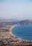 View from holy monastery of panagia tsambika kyra psili, Rhodos island, Greece