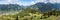 View from the Horn mountain down to Bad Hindelang, Germany