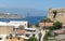 View of the hoses and the sea from the fortress of  Rethymno, Crete, Greece.