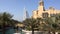 View of hotel Burj al Arab from Madinat Jumeirah.