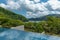 View from the hotel Lake on Ashi and Mount Fuji, Hakone - Japan