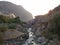 View of the hotel and the river at Hammamat Ma`In Hot Springs, Jordan