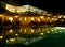 View of the hotel terrace at night