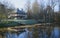 View of the house of Abram Hannibal. Petrovskoye, Pushkin mountains, Pskov region