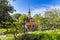 View of the house - the museum of Antoni Gaudi in Park Guell, Barcelona