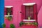 View of house windows with shutter in the Burano Venice Italy