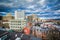 View of houses and buildings in downtown Harrisburg, Pennsylvania.