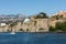 View of houses and hotels on the cliffs in Sorrento. Gulf of Naples, Campania