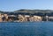 View of houses and hotels on the cliffs in Sorrento. Gulf of Naples, Campania,