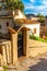 View of the houses of the seaside town of Paguera, Mallorca island